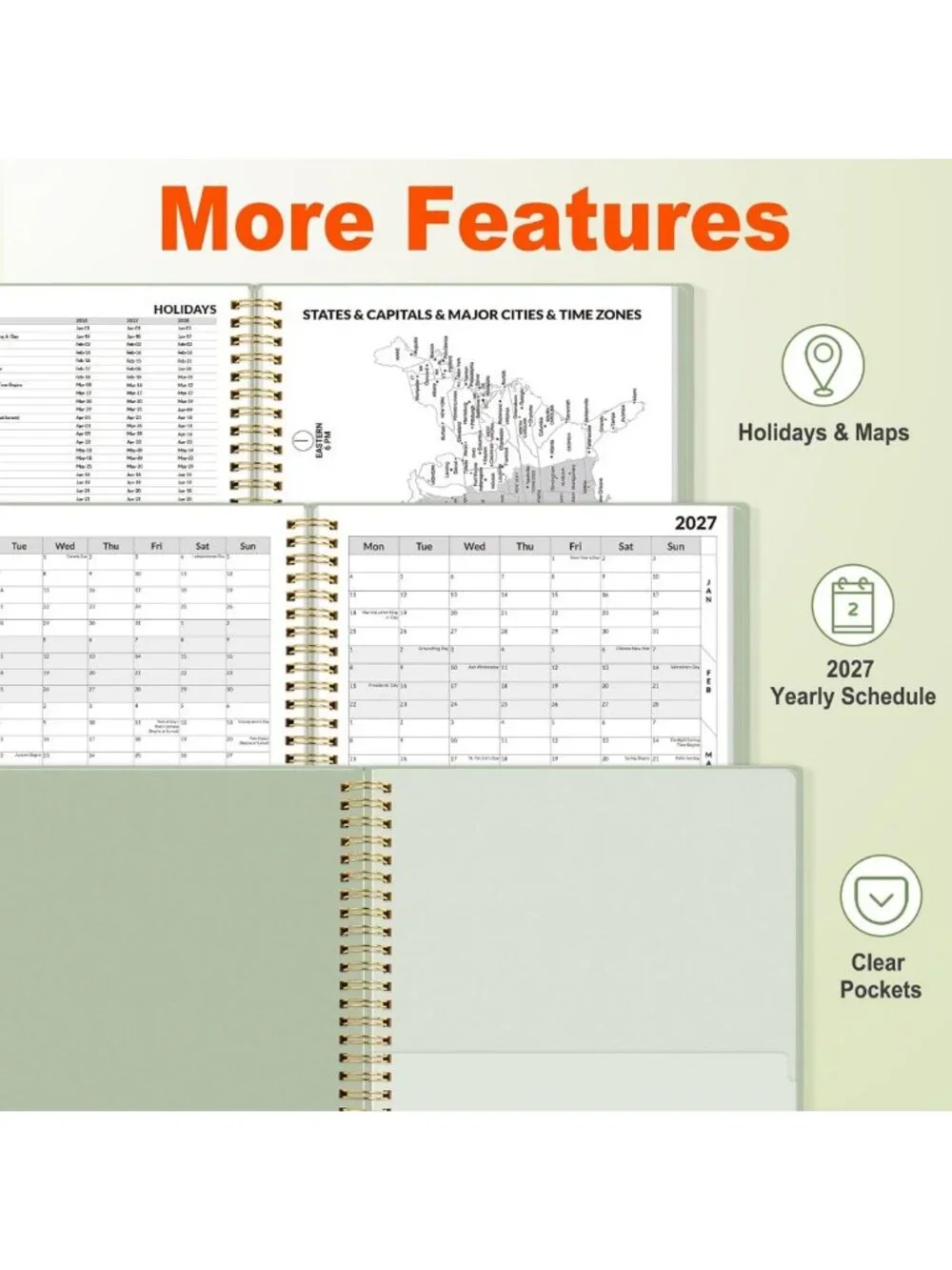 2026-2027 Academic Planner - Weekly & Monthly, Quarter-Hourly, Flexible Cover